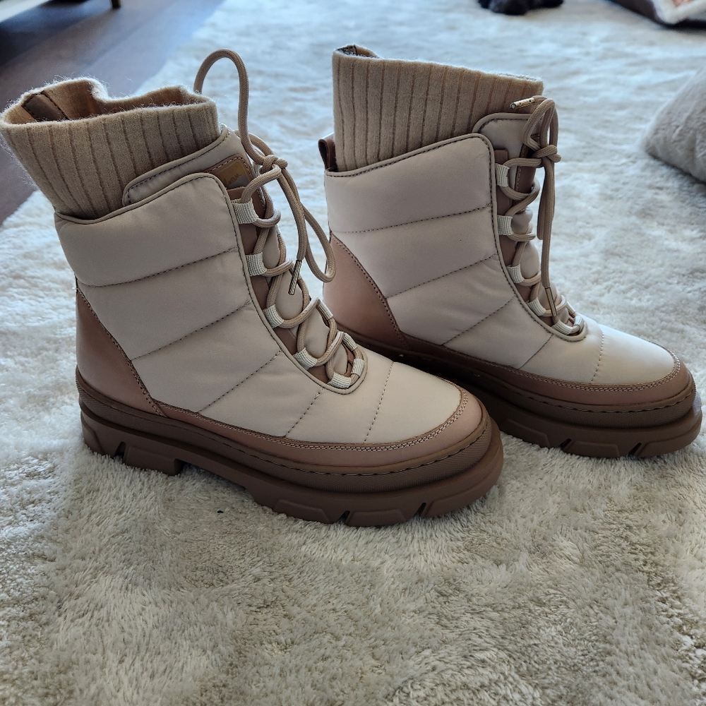 Sam Edelman Beige Tabitha Boots NWT